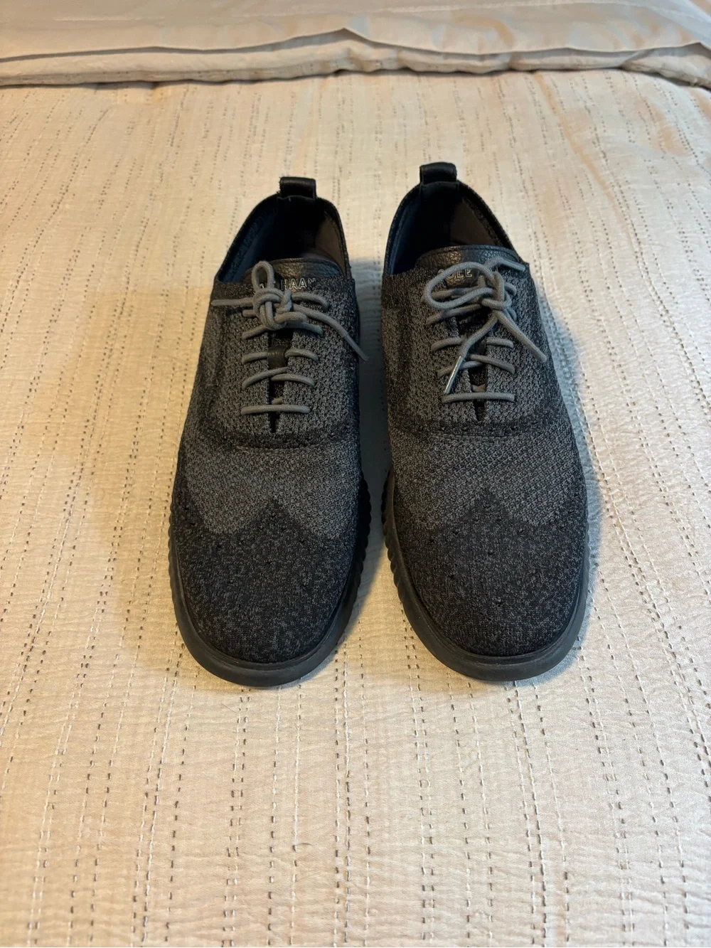 Cole Haan Men's Knit Oxfords in Charcoal and Black